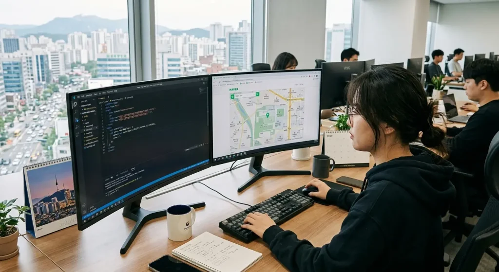 네이버 지도 api 사용법